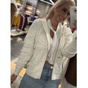 Casaco Biamar Com Fechamento Em Ziper Off White 