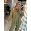 Camisa Biamar Em Viscolinho Verde 