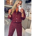 Jaqueta Biamar De Cotele Bordo