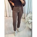 Calça Biamar De Moletom Com Cordão Marrom 
