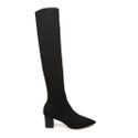 Bota De Tricô Over Bico Fino Preto