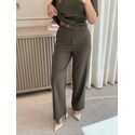 Calça Biamar Reta Com Bolsos Faca Verde 1907 