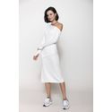 Blusa Biamar Canelada De Ombro Único Off White 1707 