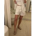Bermuda Ambicione Com Cinto Off White 0910
