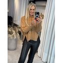 Blusa Biamar Com Capuz E Cordão Caramelo