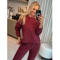 Blusa Biamar De Moletom Bordo 