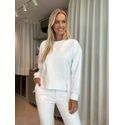 Blusa Biamar De Moletom Off White 