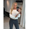 Blusa Abenção Ombro A Ombro Off White 