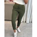 Calça De Sarja Com Cordão Verde Militar 