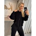 Blusa Biamar Mullet com capuz preto 02/05