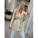 Casaco Alpelo Trenchcoat Com Cinto bege 0805
