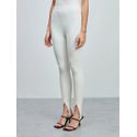 Calça Fuseau Canelada Off white