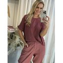 Blusa Ambicione Com Detalhes De Botões Nas Costas Pinhão 2808