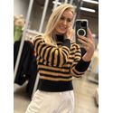Blusa Abenção Listrada Preto 2805
