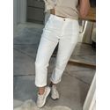 Calça Sarja Com Bolsos Aplicados Off White
