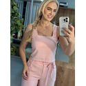 Regata Biamar Com Decote Quadrado Rosa Claro 