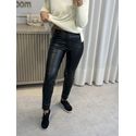 Calça Em PU Forrada Preto 1406