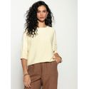Blusa Biamar Em Ponto Pipoca Amarelo 2307 