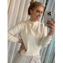 Blusa Abenção Com Abertura Nas Costas Bege Claro 2807