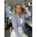 Camisa Nori Com Listras Em Azul 1608