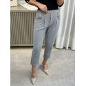 Calça Biamar Com Pregas e Detalhes Em Botões Cinza 2207 