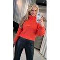 Blusa Biamar Oversized Com Gola Laranja 2207