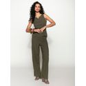 Calça Biamar Reta Com Bolsos Faca Verde 1907 