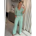 Camisa Ambicione Mangas 3/4 Verde Claro 1908