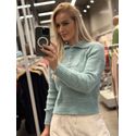 Blusa Abenção Com Gola e Botões Verde 2805