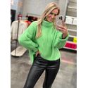 Blusa Biamar Mullet Gola Alta Verde Claro 0507