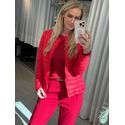 Jaqueta Biamar De Nylon Com Manga De Cava Posta |Vermelho