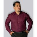 Camisa Social Marsala Slim Manga Longa - King Ternos