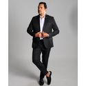 Terno Preto Slim em Gabardine - King Ternos