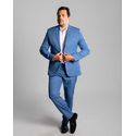 Costume Azul Claro Em Microfibra - Coleção Python King Ternos