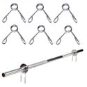 Kit 40 Presilhas para Barra 3 Voltas 28,60 mm Cromado Profissional