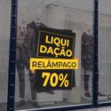 Adesivo Para Vitrine Liquidação relâmpago 70%