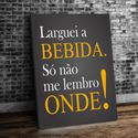 Placa MDF Decorativo Tema BEBIDAS E CHURRASCO