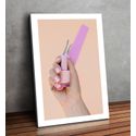 Placa MDF Decorativo Tema Manicure 