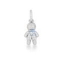 Pingente Menino Cravejado Prata 925