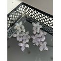 Brinco Flores Prateado