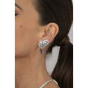 Brinco EarCuff Gota Luxo Tanzanita