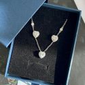 Conjunto Brinco e Colar Coração Prata 925