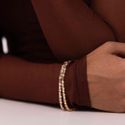 Pulseira Block Mesclada Dourada