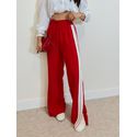 Calça Pantalona Listra Líbano Vermelha
