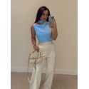 Blusa Eliana Azul Bebê