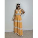 Vestido Longo Laise Acapulco Laranja