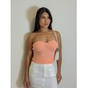 Cropped Tricot Érica Coral