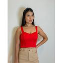 Cropped Alça Daniele Vermelho