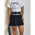 Short Saia Prega Preto