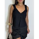 Blusa Alça Bianca Preta
